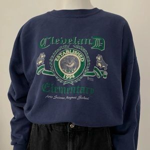 Vintage Cleveland Navy Sweatshirt